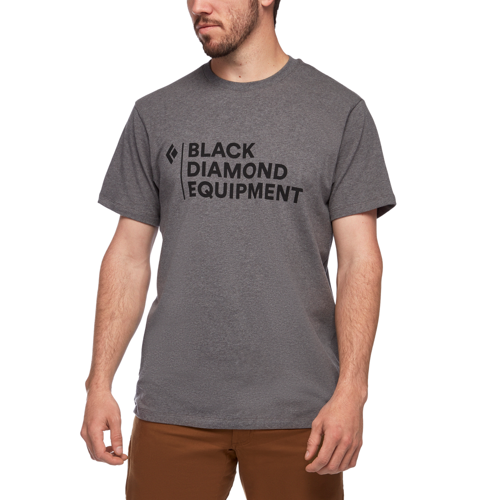 Black Diamond Men's Stacked Logo T-Shirt