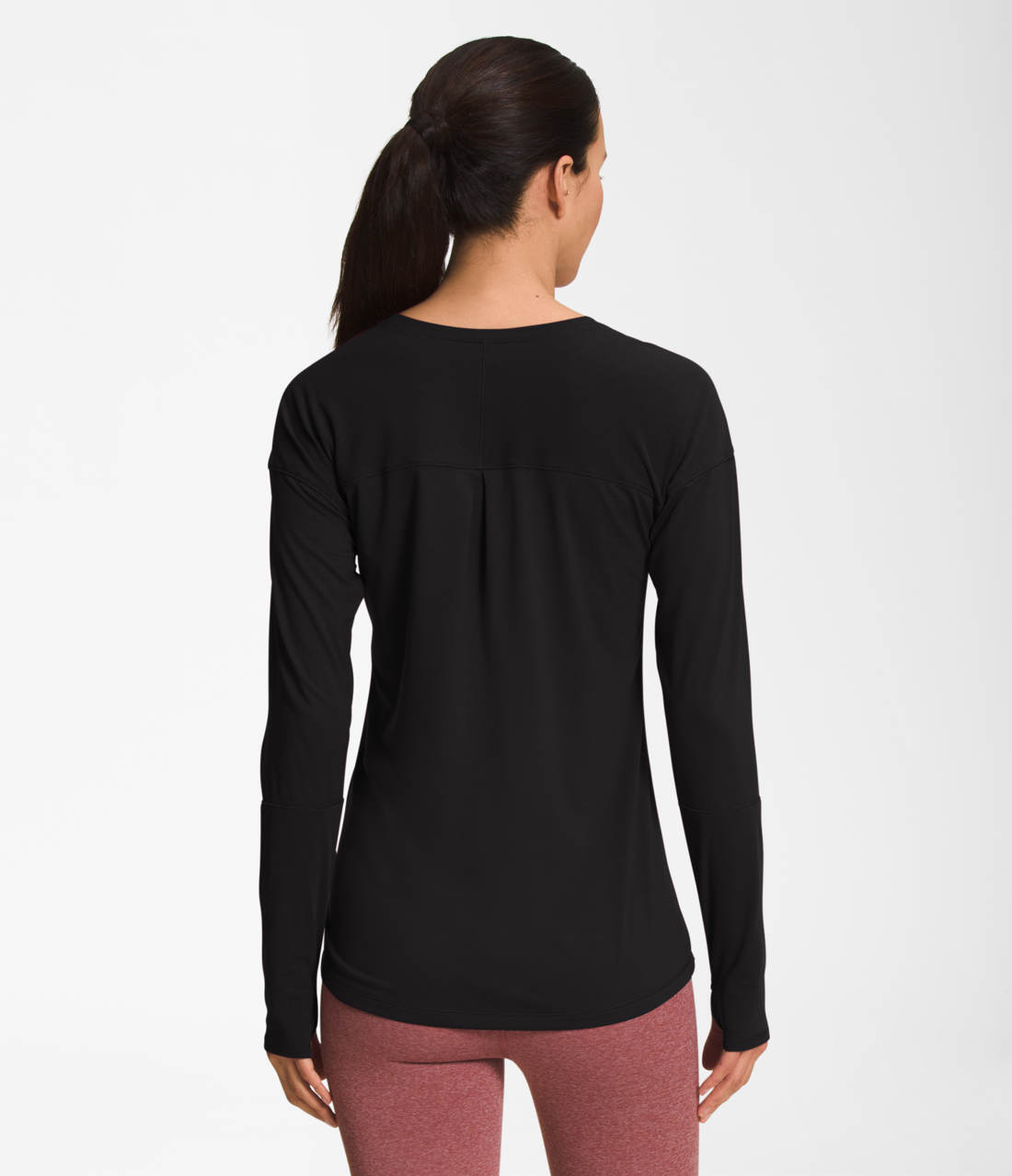The north face women's slammin online fleece crew long sleeve shirt
