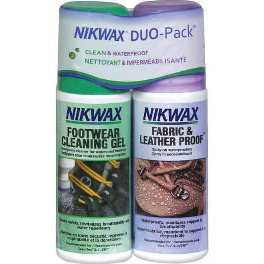 Nikwax Fabric & Leather Spray Duo