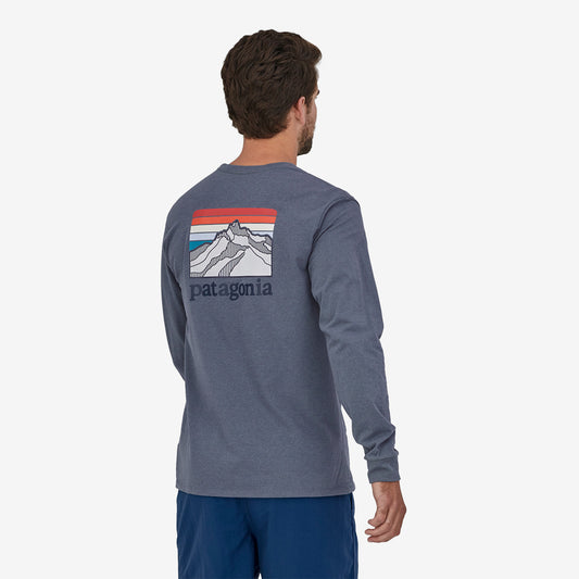 Patagonia Men's Long-Sleeved Line Logo Ridge Responsibili-Tee