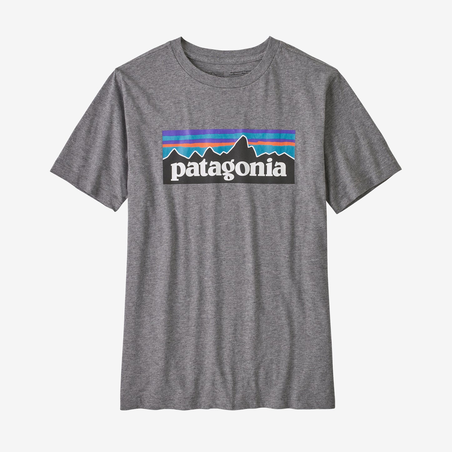 Patagonia Boys' Regenerative Organic Cotton P-6 Logo T-Shirt