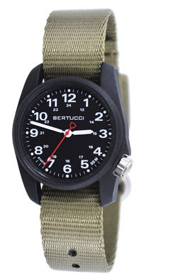 Bertucci A-1R Field Comfort Watch - Black & Olive Drab