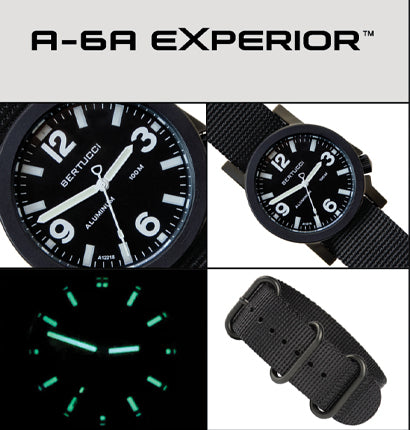 Bertucci A-6A Experior Watch - Black & Black