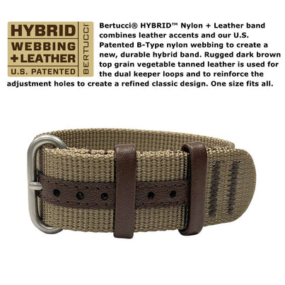 Bertucci DX3 Hybrid Watch Patrol Khaki/Coyote/Leather