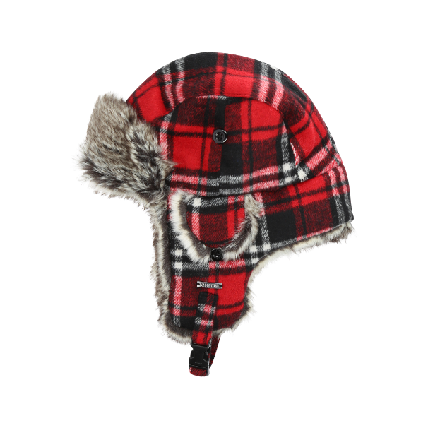 Chaos Muscle Jr. Trapper Hat - Bright Red