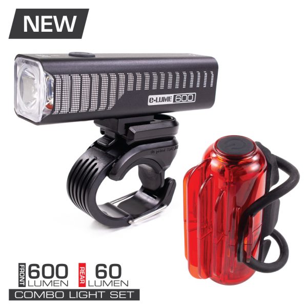 Serfas Combination Lights - E-Lume 600 Headlight & Cosmo 60 Tail Light