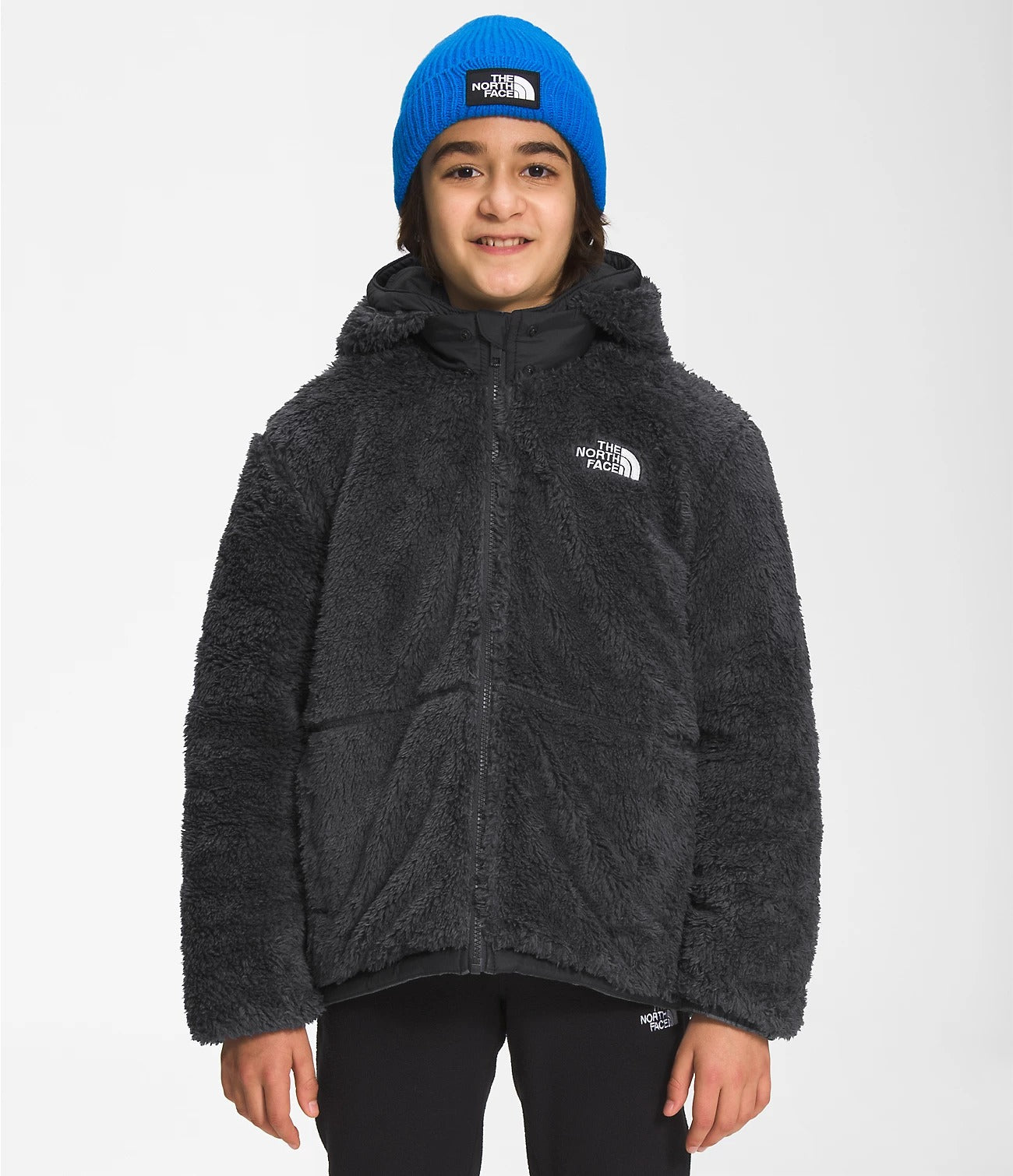 The North Face Boys' Reversible Mount Chimbo Full-Zip Hooded Jacket