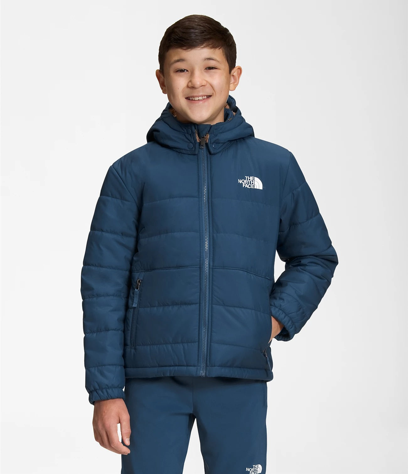 The North Face Boys' Reversible Mount Chimbo Full-Zip Hooded Jacket