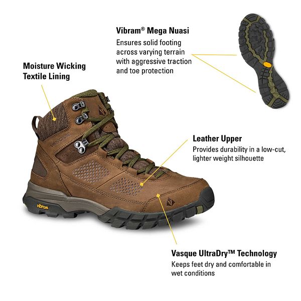 Vasque Men s Talus AT UltaDry Hiking Boots OutdoorsInc