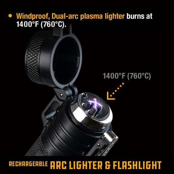 Industrial Revolution Rechargeable Arc Lighter/Flashlight