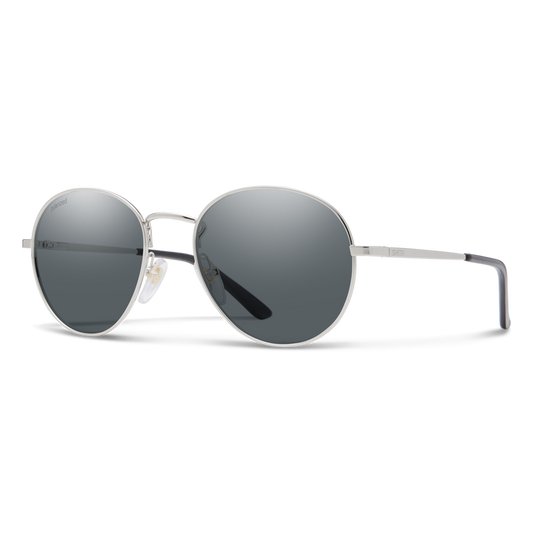 Smith Prep Silver Frame Sunglasses w/ & Polarized Gray Lens