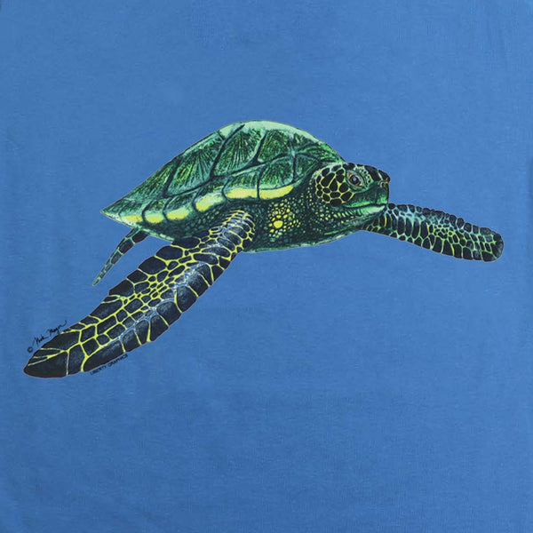 Liberty Graphics Men's Green Sea Turtle T-Shirt