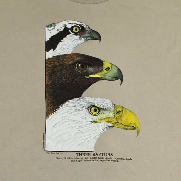Liberty Graphics Men's Three Raptors T-Shirt